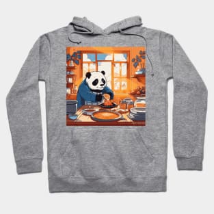 Panda Food Passion: Cuddly Charm Ramen Panda Feast Mode: Culinary Cuteness Hoodie